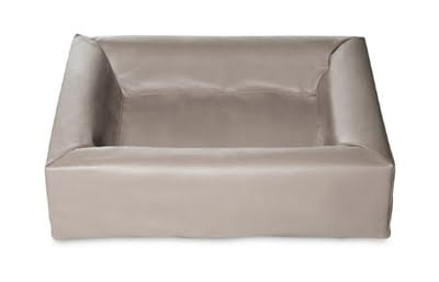 bia bed kunstleer hoes hondenmand taupe-1