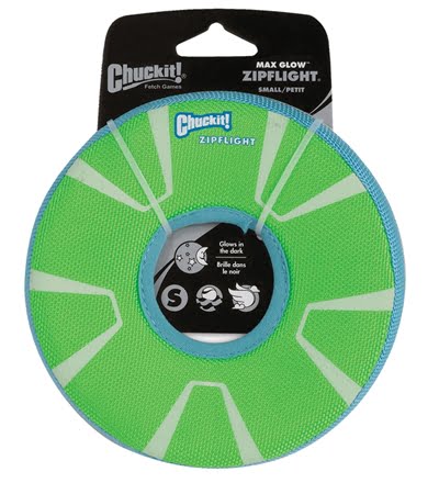 chuckit max glow zipflight frisbee glow in the dark-1