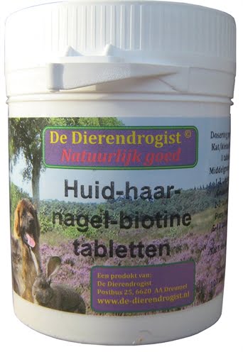 dierendrogist huid-haar-nagel-biotine tabletten-1