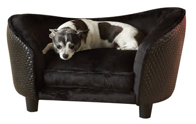 enchanted hondenmand sofa ultra pluche snuggle wicker bruin-1