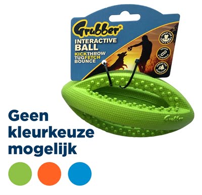 happy pet grubber interactieve rugbybal mini assorti-1