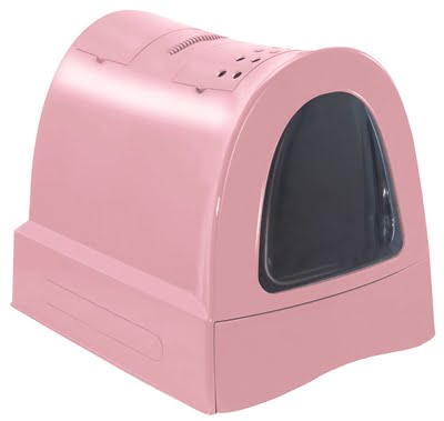 imac kattenbak zuma met schuiflade roze-1