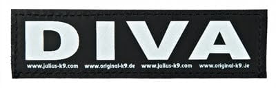 julius k9 labels voor power-harnas / tuig diva-1