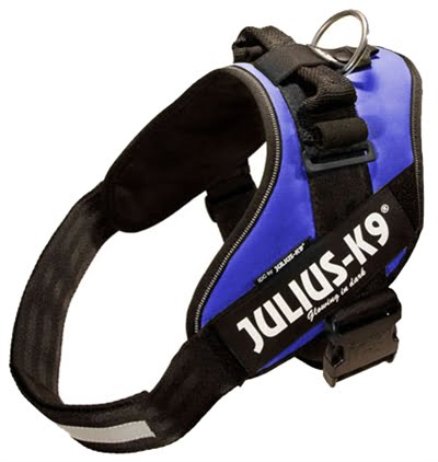 julius k9 power-harnas / tuig voor labels blauw-1