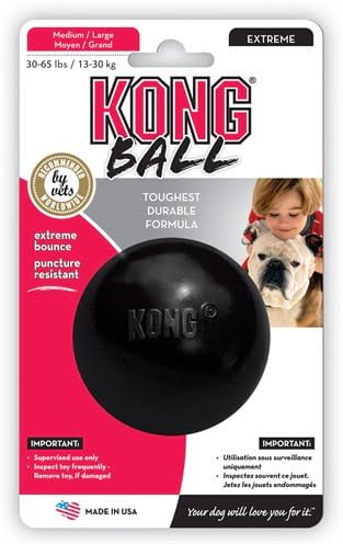 kong extreme rubber bal zwart-1