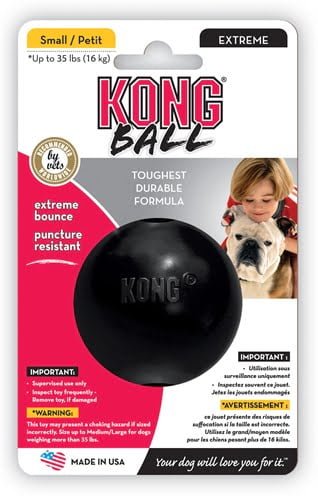 kong extreme rubber bal zwart-1