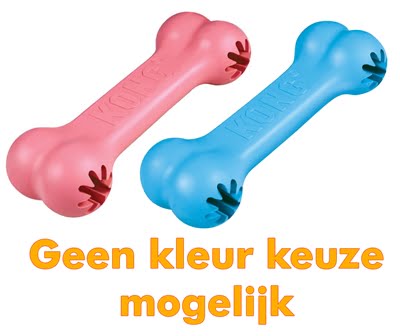 kong puppy goodie bone roze of blauw assorti-1