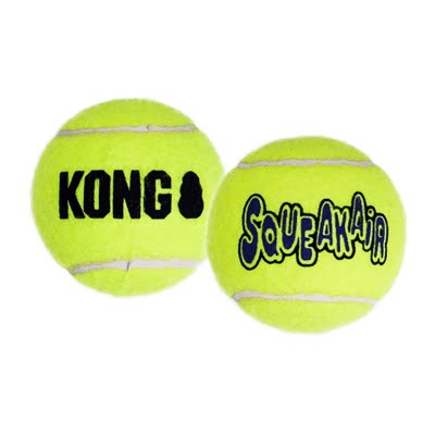 kong squeakair tennisbal geel met piep-1