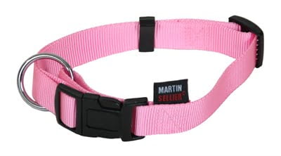 martin halsband basic nylon roze-1