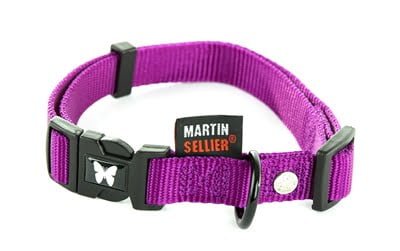 martin halsband verstelbaar nylon paars-1