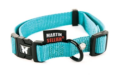 martin halsband verstelbaar nylon turquoise-1