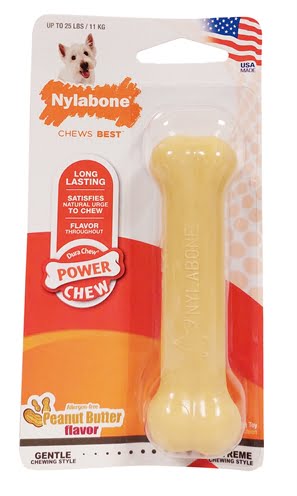 nylabone dura chew pindakaas voor harde bijters hypoallergeen-1