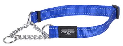 rogz for dogs fanbelt halfslip halsband blauw-1