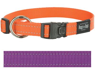 rogz for dogs fanbelt halsband paars-1