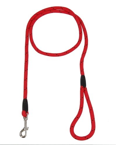 rosewood hondenriem touw rood / zwart-1