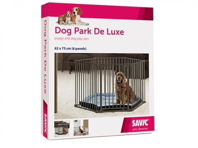 savic puppyren dog park deluxe zwart-1