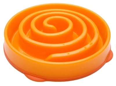 slo-bowl feeder mini coral spiraal oranje-1