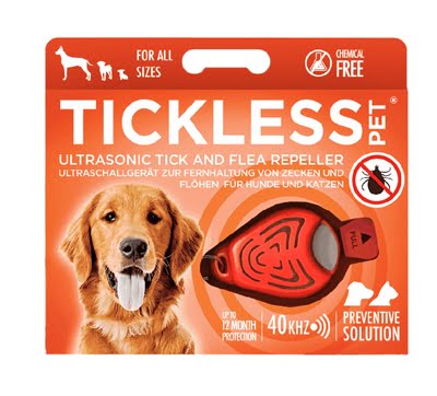 tickless teek en vlo afweer voor hond en kat fluoriserend oranje-1