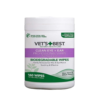 vets best clean ear / eye wipes hond-1