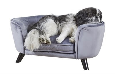 enchanted hondenmand / sofa romy pewter grijs-1