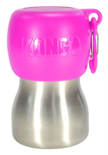 kong h2o drinkfles rvs roze-1