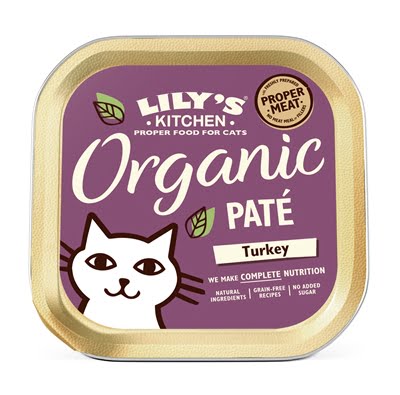 lily's kitchen cat organic turkey pate-1