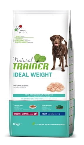 natural trainer ideal weight adult medium / maxi white meat-1