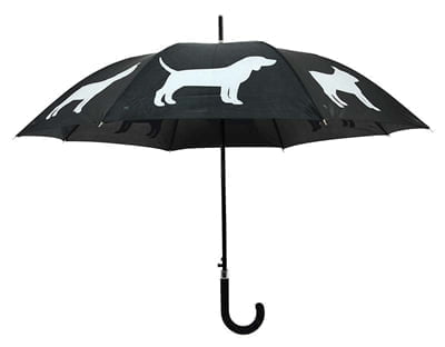 paraplu honden reflecterend / zwart-1