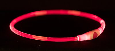 trixie halsband usb flash light lichtgevend oplaadbaar tpu rood-1