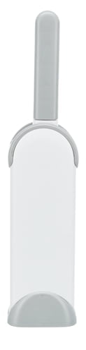 trixie harenpluizenborstel met reinigingsstation wit / grijs-1