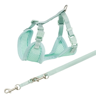 trixie junior puppytuig soft met riem mintgroen-1