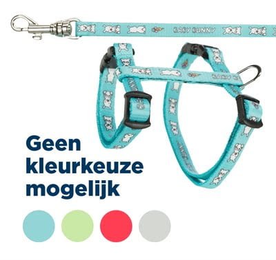 trixie konijnentuig met riem baby bunny assorti-1