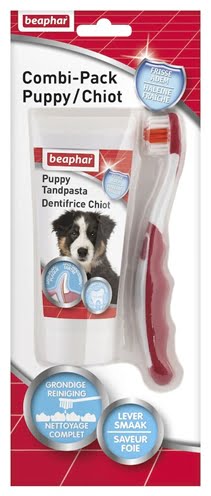 beaphar tandpasta en borstel combi-pack puppy-1