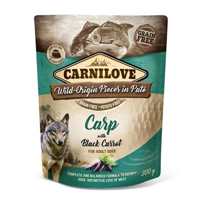 carnilove dog pouch karper / zwarte wortel-1