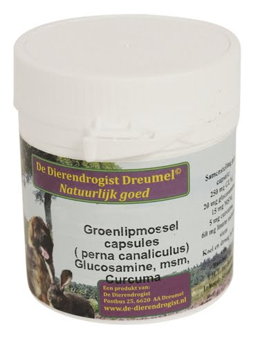 dierendrogist groenlipmossel met glucosamine / msm / curcuma-1