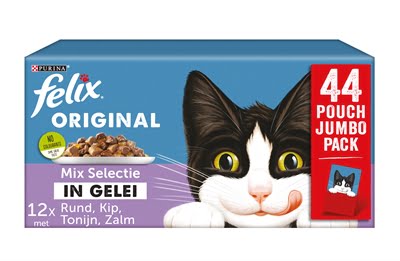 felix pouch original in gelei mix box rund / kip / tonijn / zalm-1