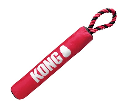 kong signature stick met touw rood / zwart-1