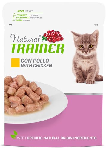 natural trainer cat kitten / junior chicken pouch-1