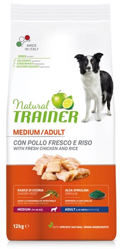 natural trainer dog adult medium chicken / rice-1