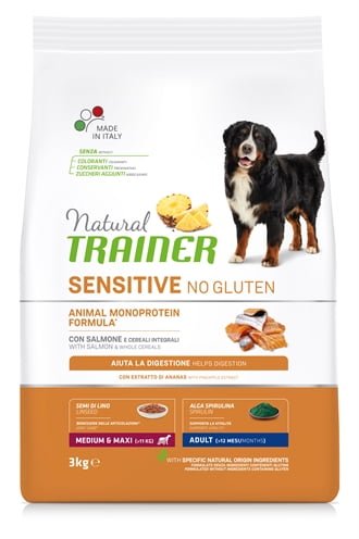 natural trainer dog adult medium / maxi sensitive salmon glutenvrij-1