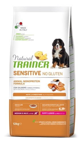 natural trainer dog puppy / junior medium / maxi sensitive salmon-1