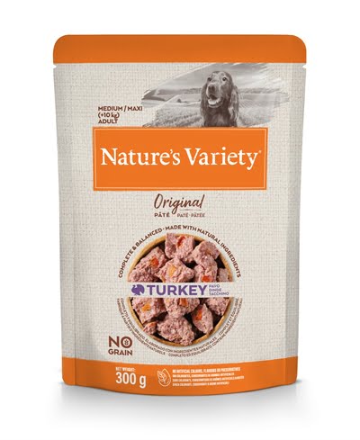 natures variety original adult medium / maxi pouch turkey no grain-1