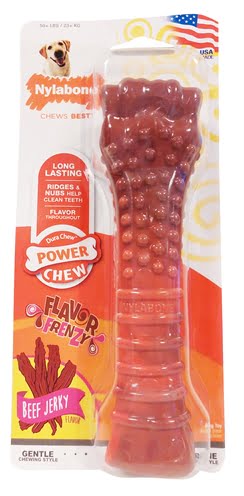 nylabone textured dura chew beef jerkey voor harde bijters-1