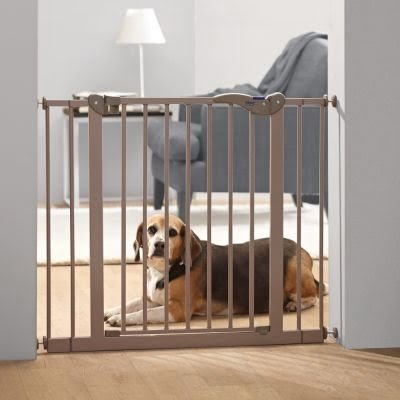 savic dog barrier afsluithek met kleine deur grijs-1