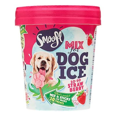 smoofl ijsmix voor honden aardbei-1