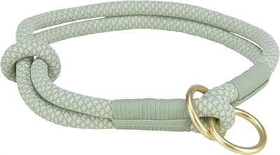 trixie halsband hond soft half-slip saliegroen / mint-1