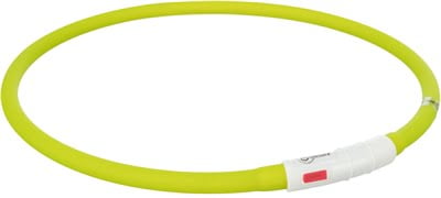 trixie halsband usb siliconen lichtgevend oplaadbaar groen-1