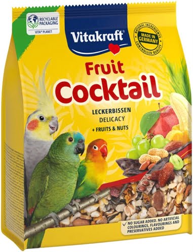 vitakraft parkiet / agapornis fruit cocktail delicacy fruits / nuts-1