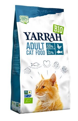 yarrah cat biologische brokken vis (msc) zonder toegevoegde suikers-1