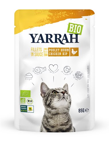 yarrah cat biologische filets met kip in saus-1